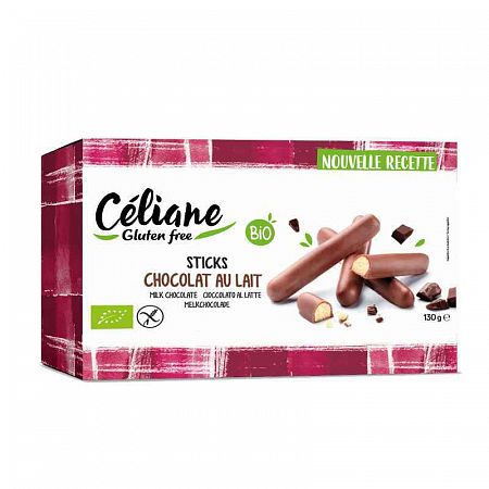 Celiane glutenfree Celiane bezlepkové tyčinky máčané v mliečnej čokoláde 130 g