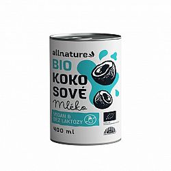 Allnature Bio Kokosové mlieko 400 ml