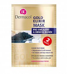 Dermacol Gold Elixir Mask Omlazující maska s kaviárem pro všechny typy pleti 16 ml