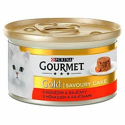 Gourmet GOLD Savoury Cake s hovädzím a rajčinou 85 g