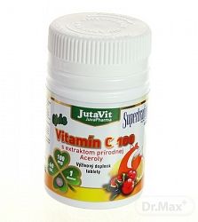 JutaVit Vitamín C 100 s extraktom prírodnej Aceroly kids 60 tabliet