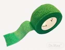 Medic bandáž Finger zelená 2,5cm x 4,5m, náplasť elastická 1ks