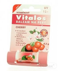 Vitalos Balzám na pery vitamínový UV+15 Cherry 4,5 g