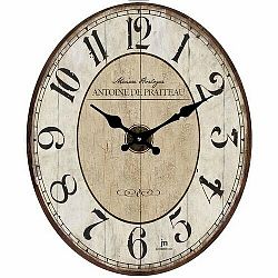 Lowell 14860 Dizajnové nástenné hodiny 32 x 39 cm