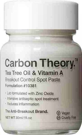 Carbon Theory Tea Tree Oil & Vitamin A lokálna starostlivosť proti akné 30 ml