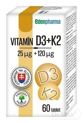 EdenPharma Vitamín D3 + K2 60 tabliet