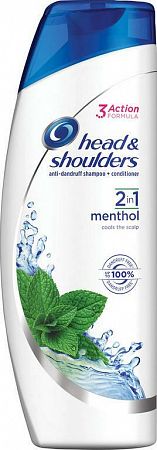 Head & Shoulders Menthol šampón proti lupinám pre osvieženie normálnych vlasov 400 ml