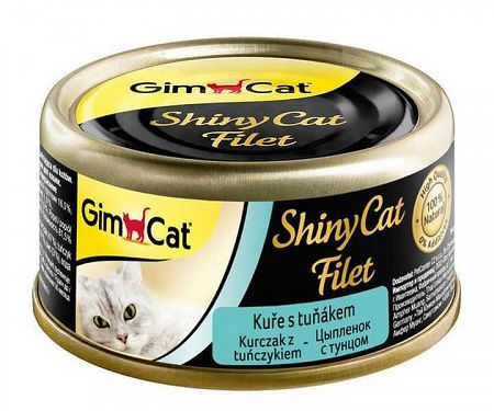 Shiny Cat Konzerva Filet Kura s Tuniakem 70g
