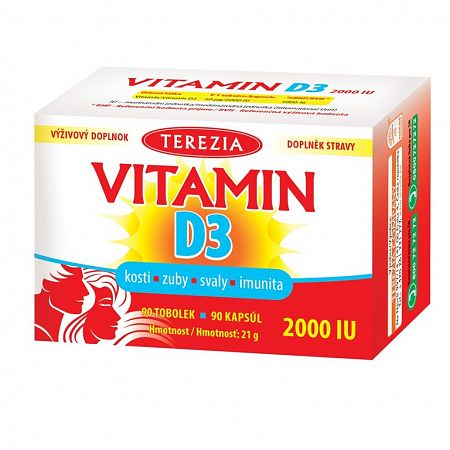 TEREZIA Vitamín D3 2000 IU 90 kapsúl